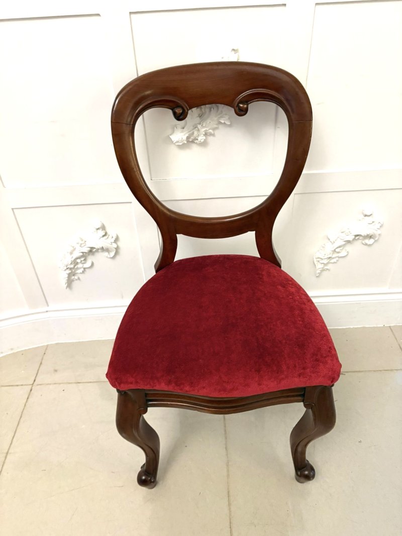 Superb Quality Set Of Six Antique Victorian Mahogany Dining Chairs - Image 5